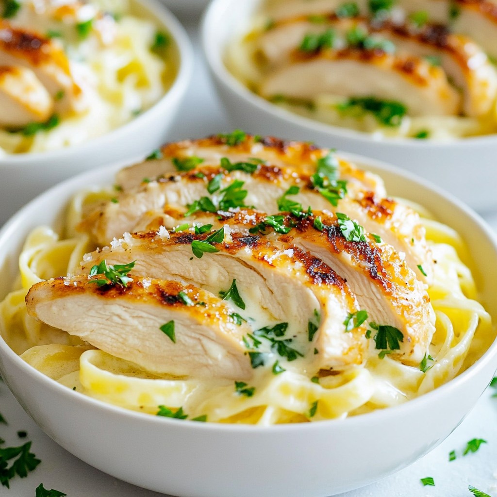 Creamy Olive Garden Copycat Chicken Alfredo Delight