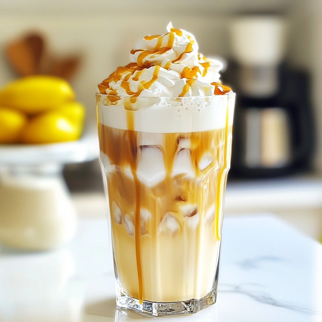 Refreshing Starbucks DIY Iced Caramel Macchiato Recipe
