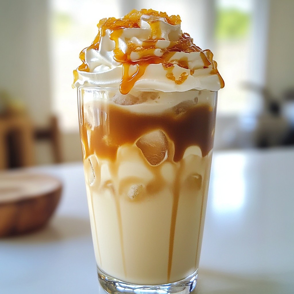 Refreshing Starbucks DIY Iced Caramel Macchiato Recipe
