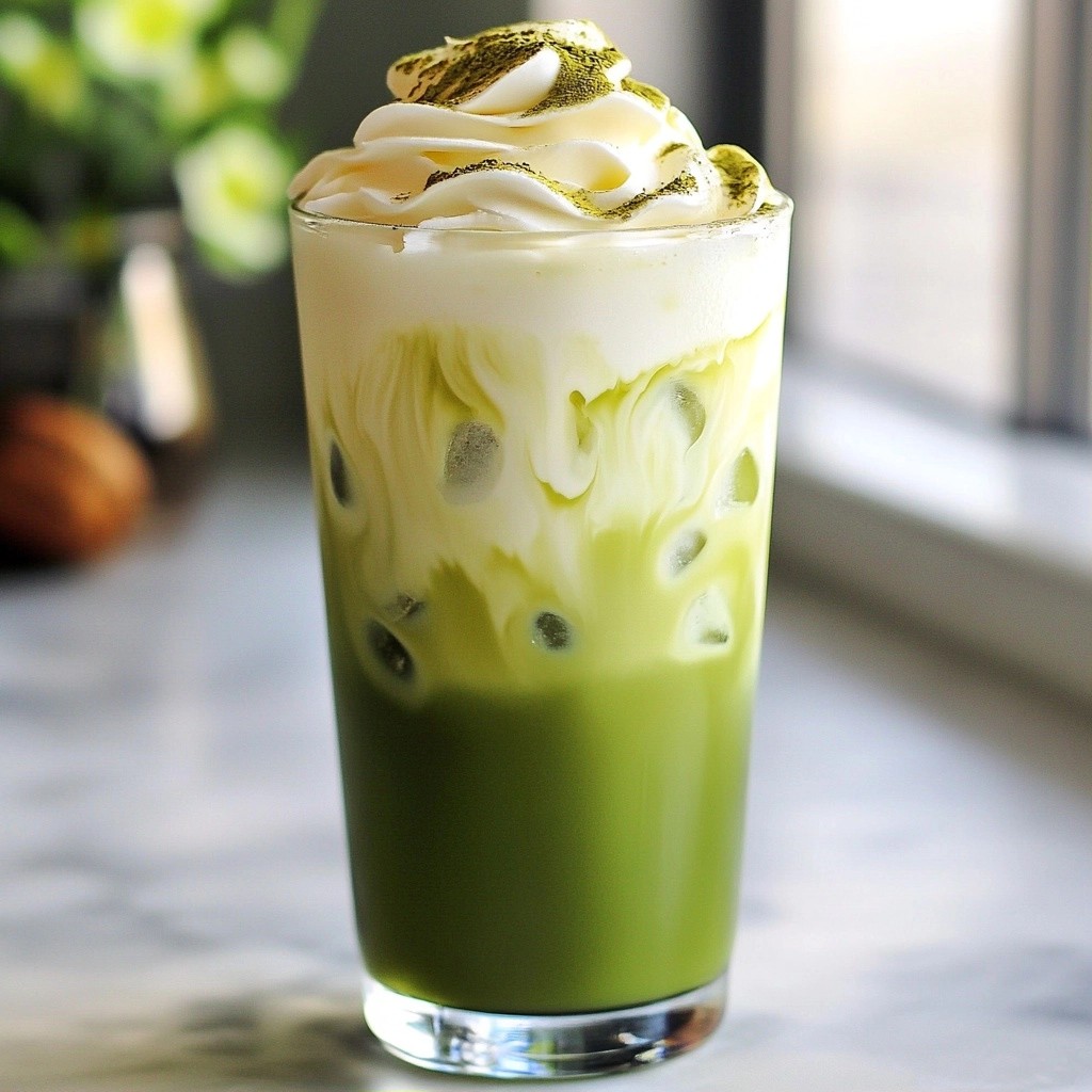 Smooth Starbucks DIY Iced Matcha Latte Recipe