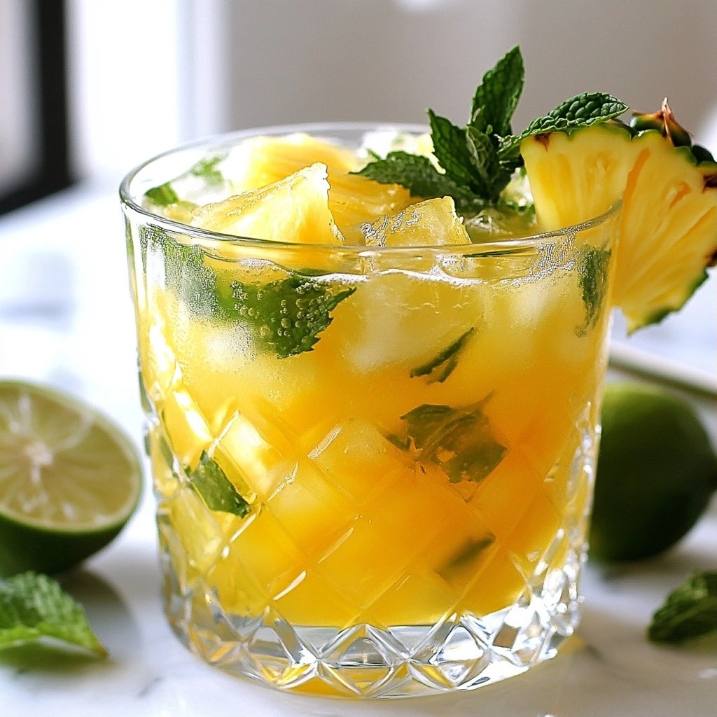 Refreshing Starbucks DIY Pineapple Green Tea Infusion Recipe