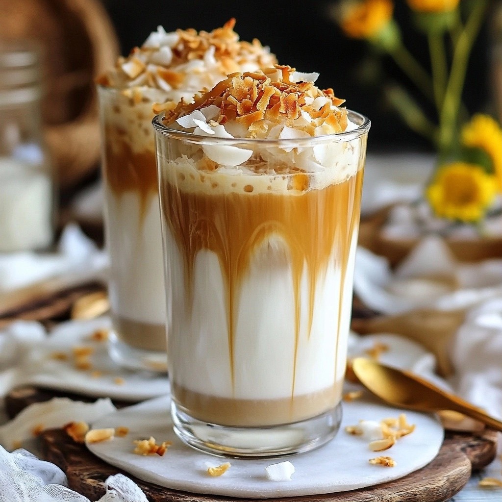 Refreshing Starbucks DIY Iced Coconut Milk Latte Recipe