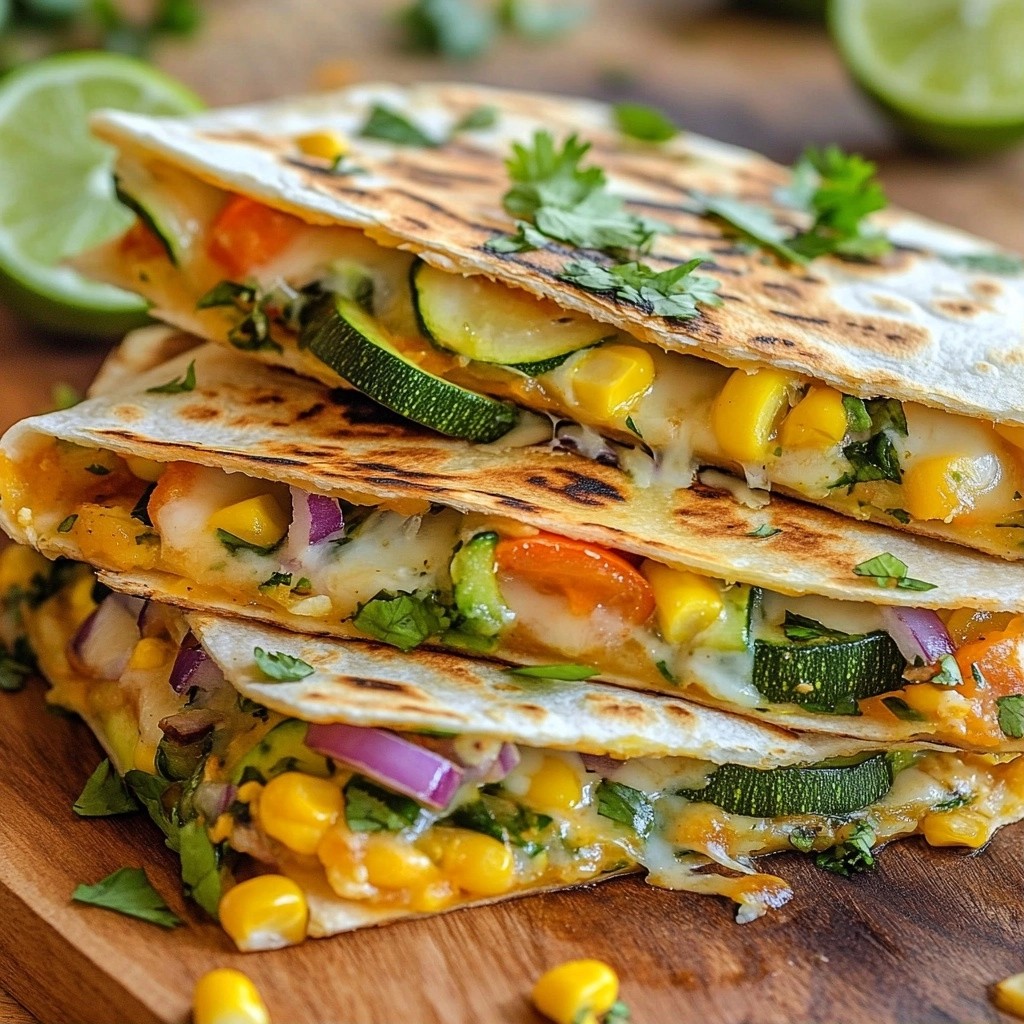 Smoky Restaurant-Style Grilled Vegetable Quesadillas