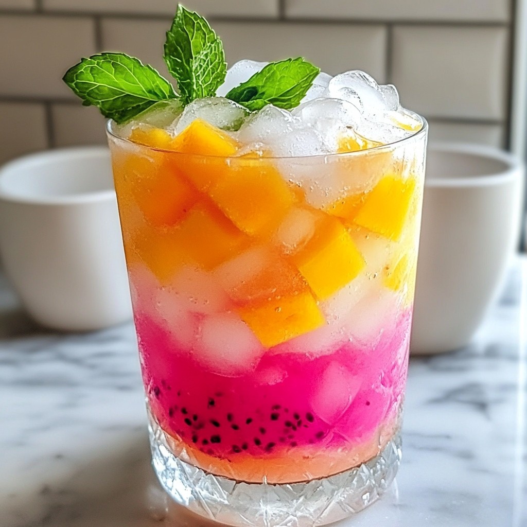 Refreshing Starbucks DIY Mango Dragonfruit Refresher Recipe
