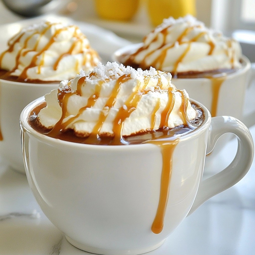 Creamy Starbucks DIY Salted Caramel Hot Chocolate Recipe