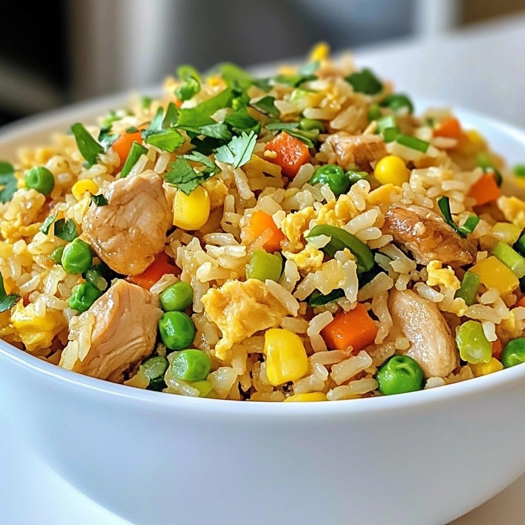 Savory Restaurant-Style Chicken Fried Rice Delight