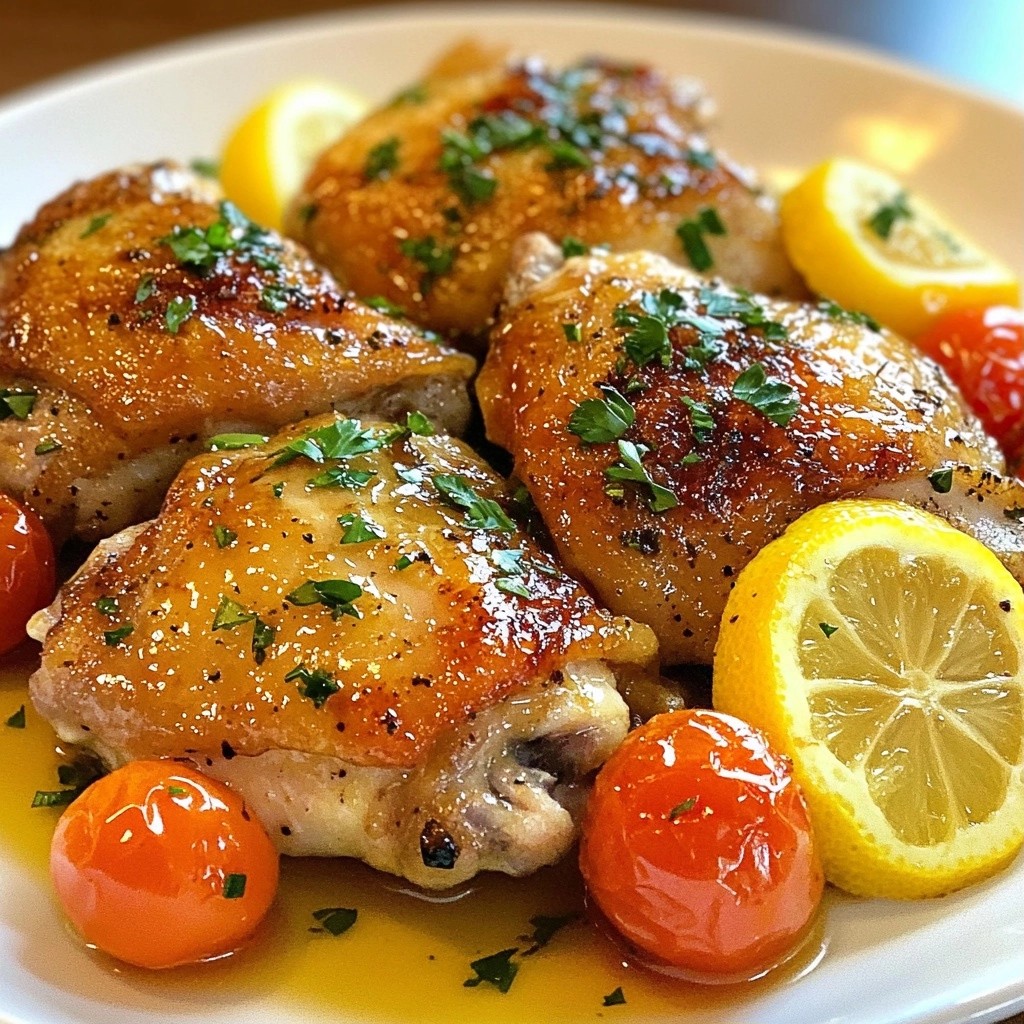 Savory Copycat Recipes Lemon Butter Chicken Thighs Delight