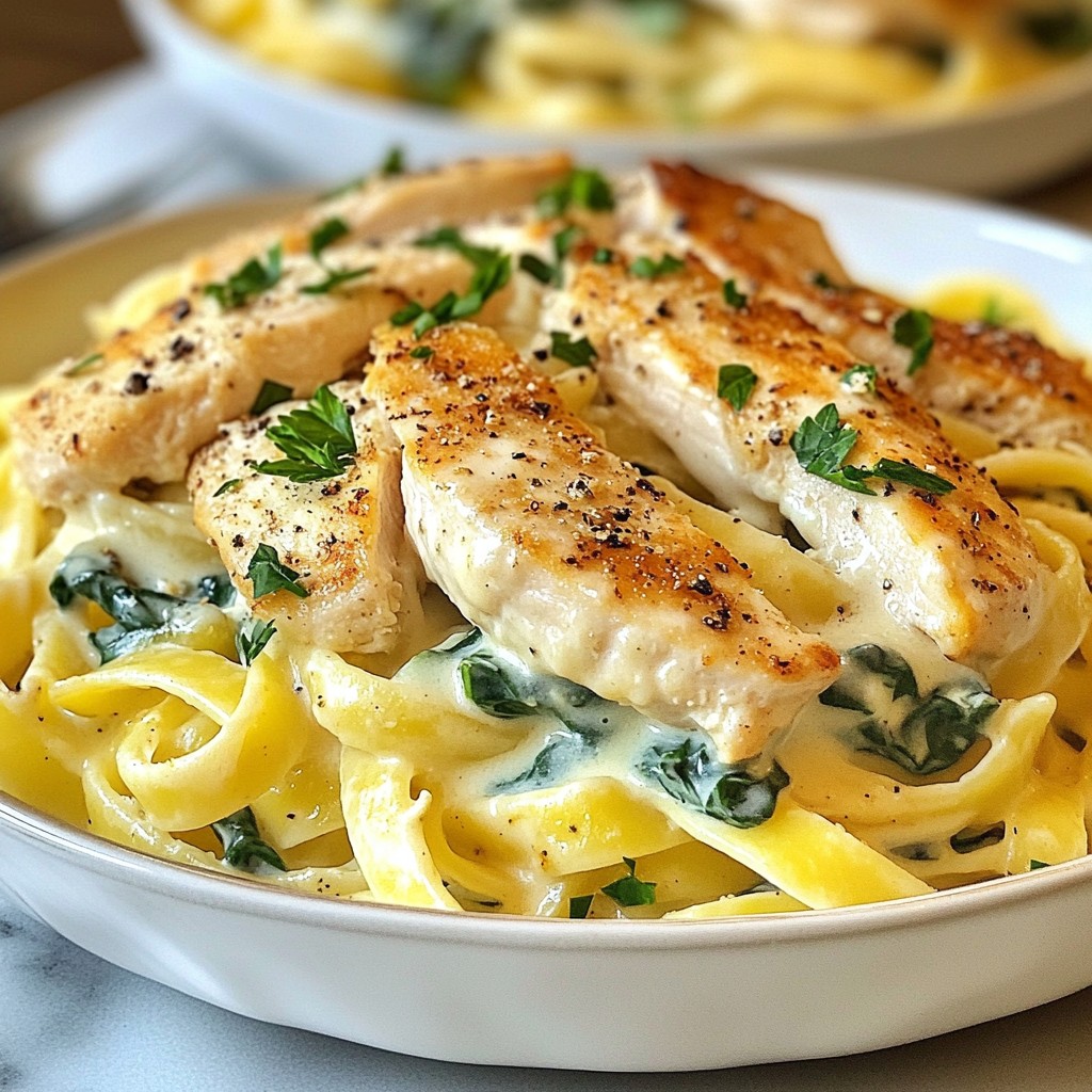Creamy Olive Garden Copycat Chicken Alfredo Dish