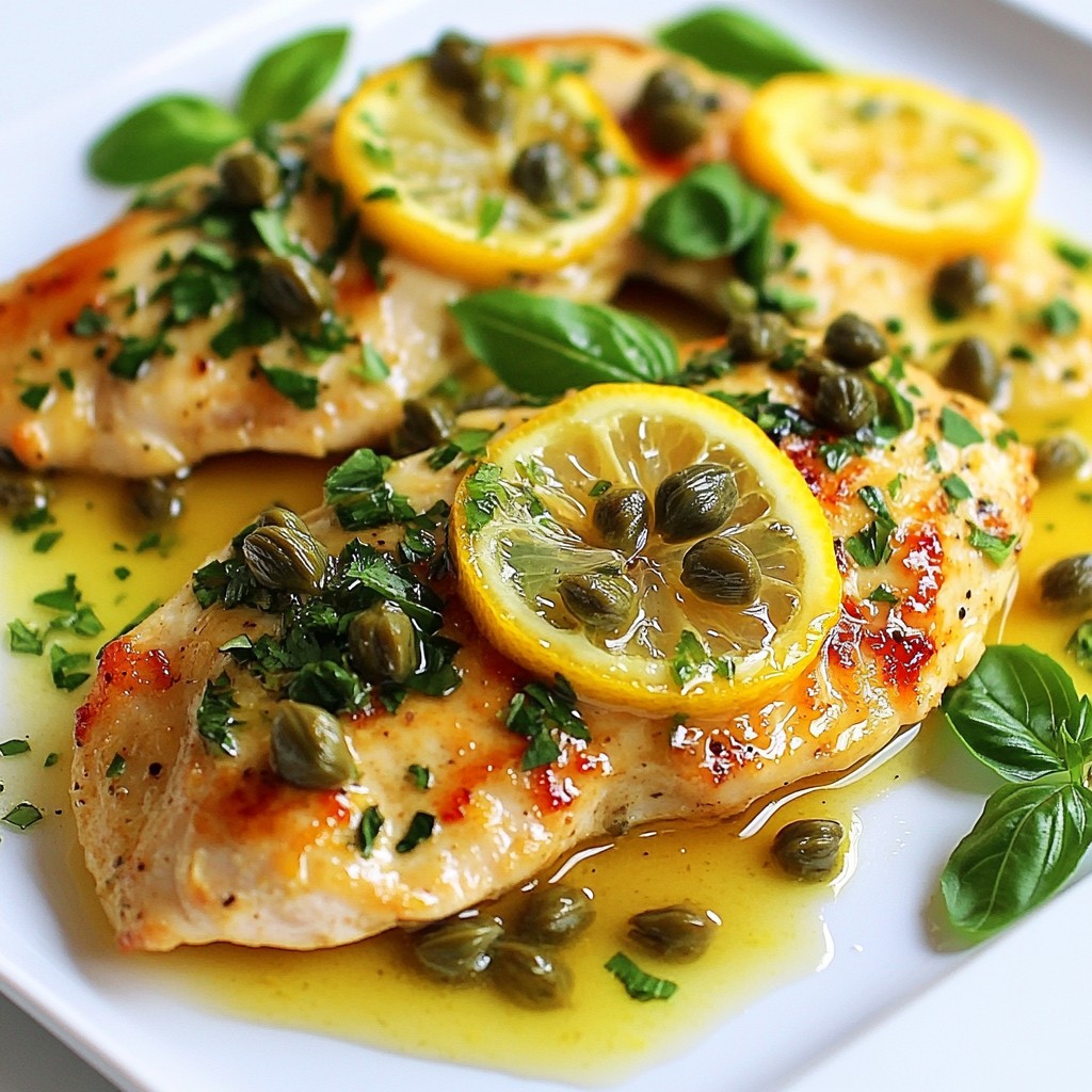 Zesty Restaurant-Style Lemon Herb Chicken Piccata Recipe