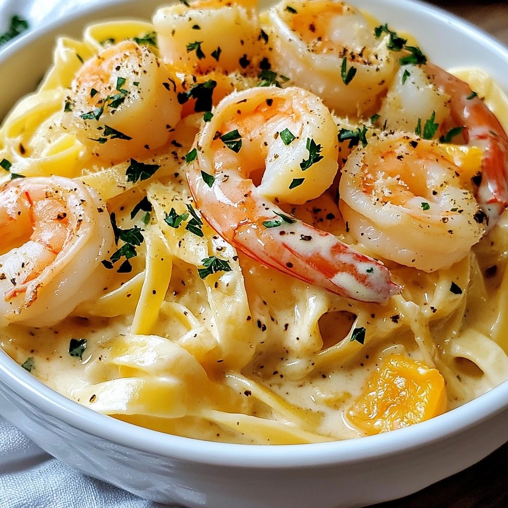 Hearty Olive Garden Copycat Seafood Alfredo Delight