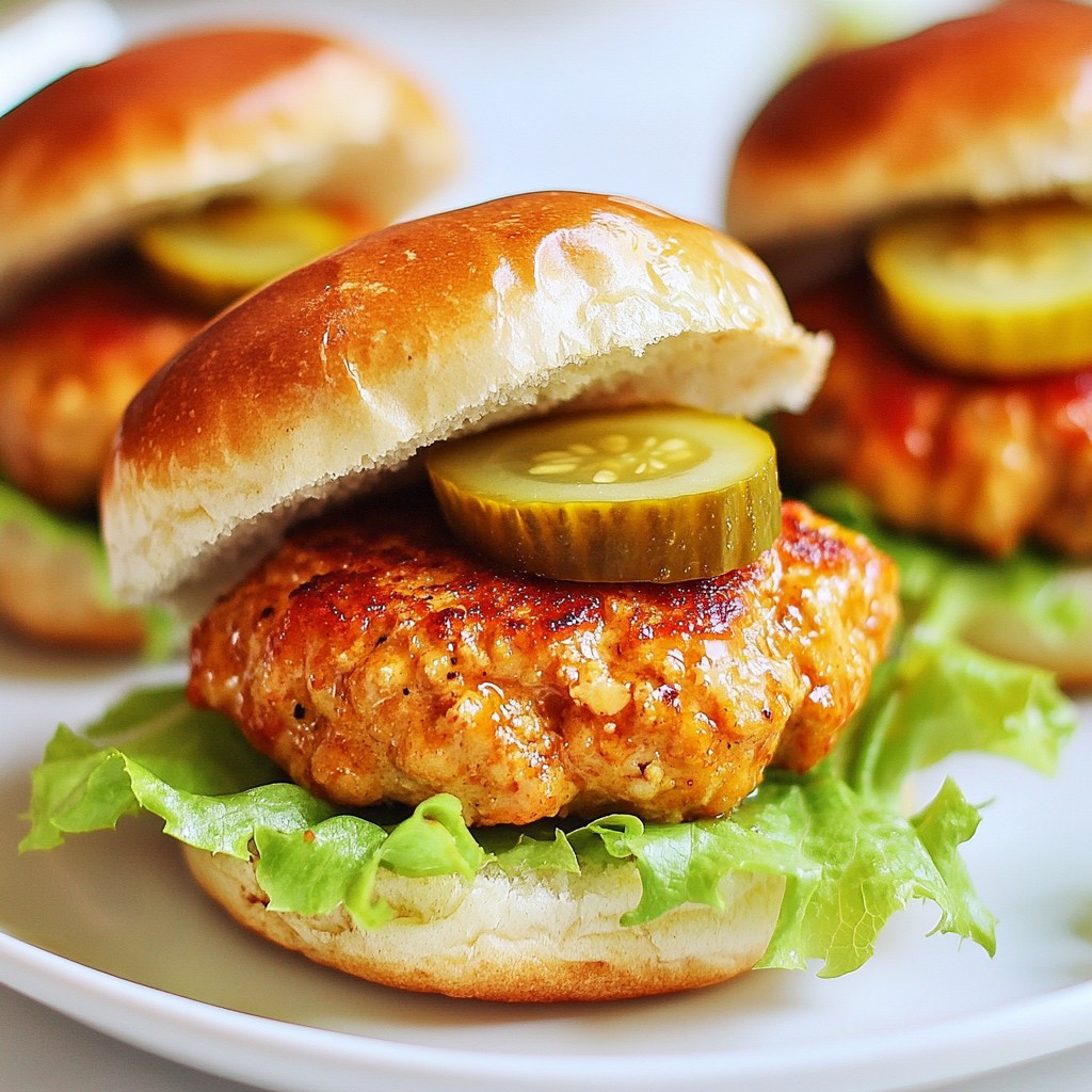 Tangy Homemade Fast Food Chicken Sliders Delight