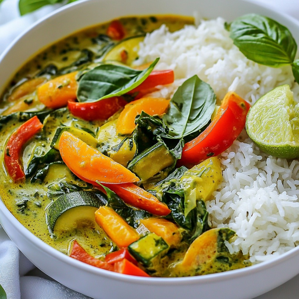 Spicy Restaurant-Style Thai Green Curry Bold Flavor Dish