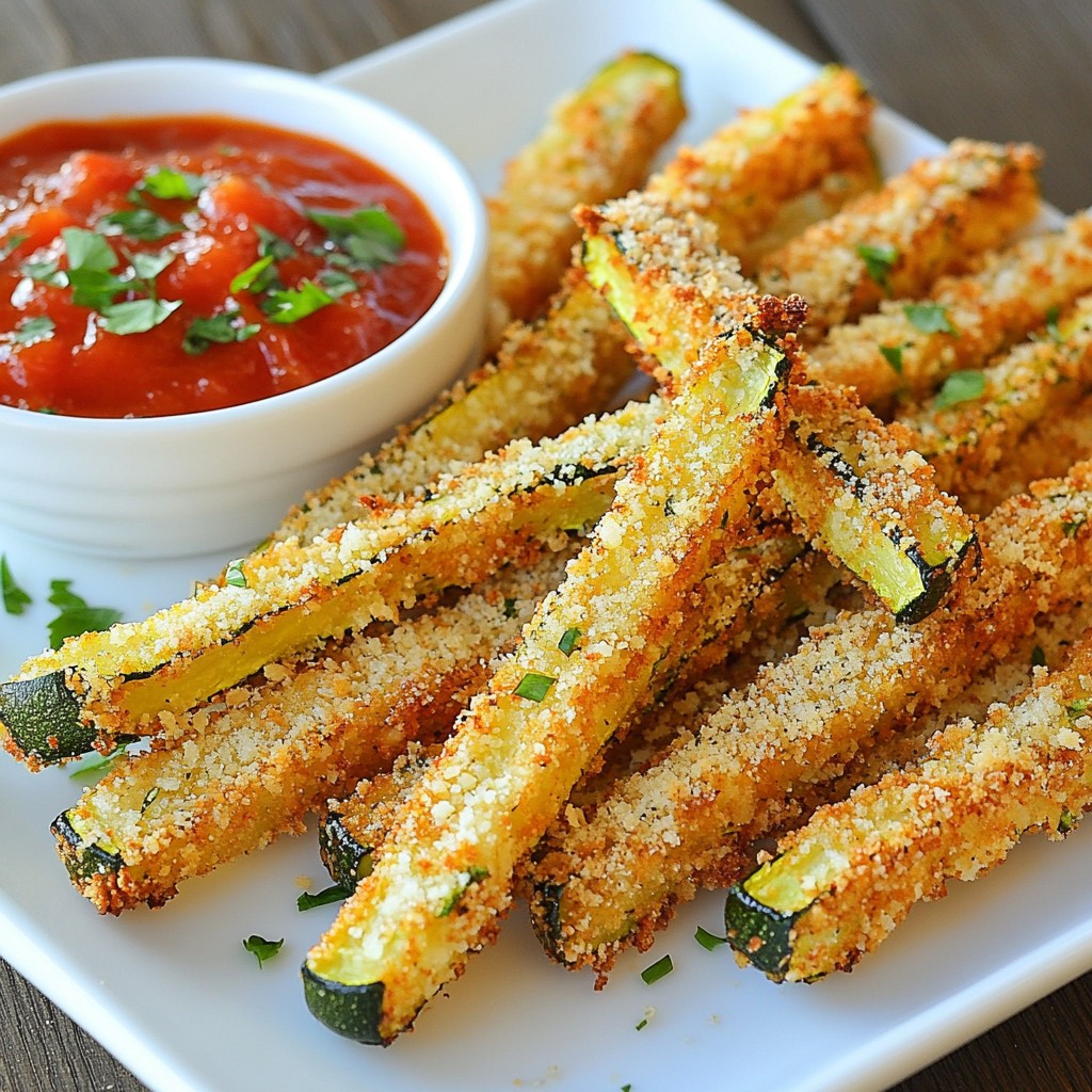 Crispy Homemade Fast Food Zucchini Fries Recipe