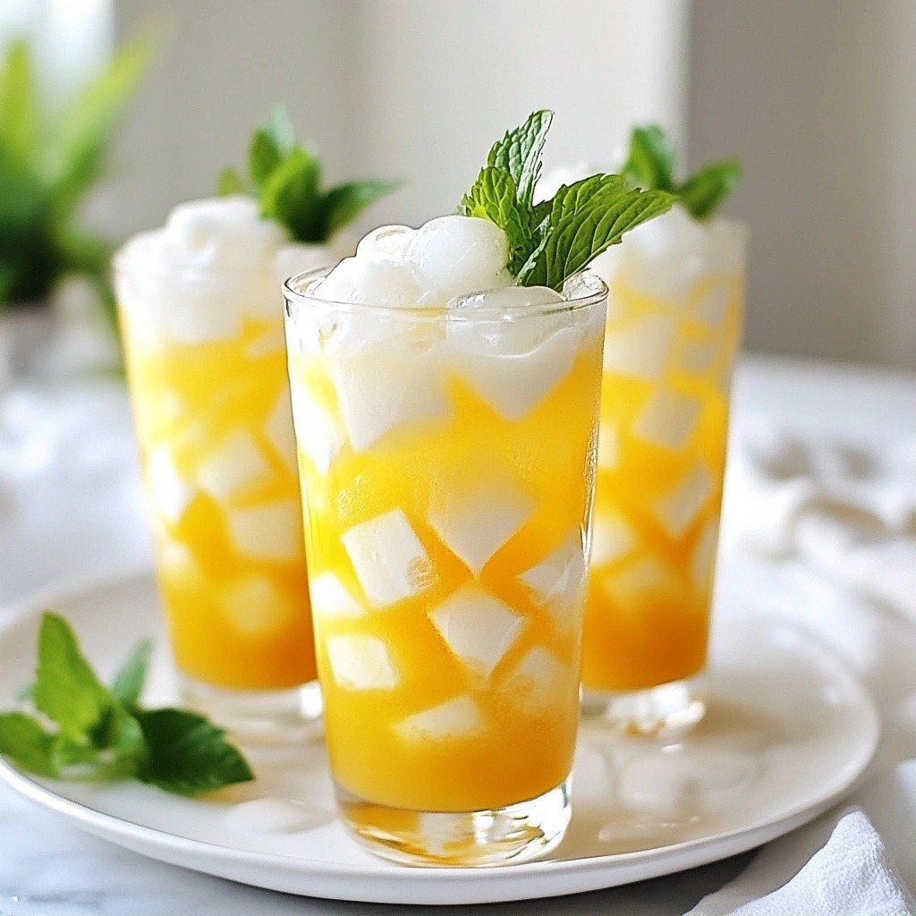 Refreshing Starbucks DIY Pineapple Coconut Iced Tea Recipe