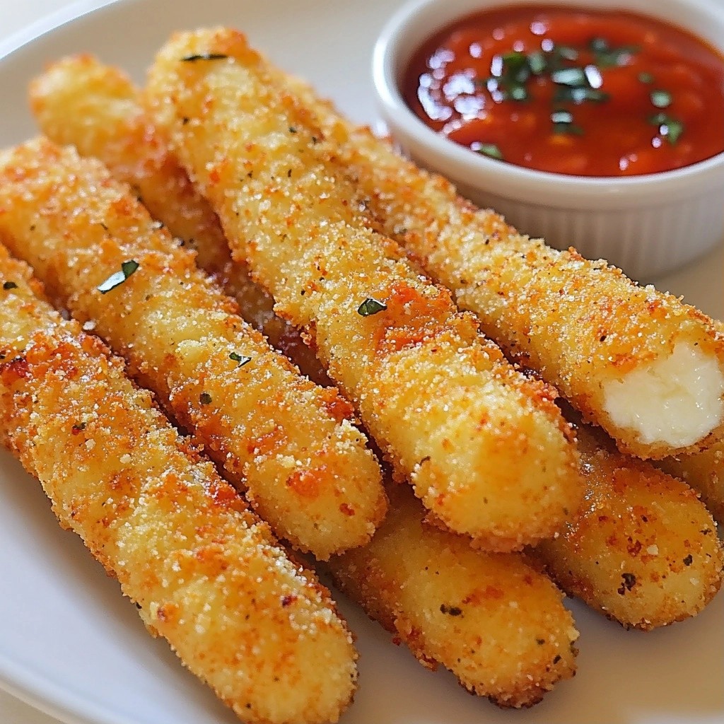 Crispy Copycat Recipes Mozzarella Sticks at Home
