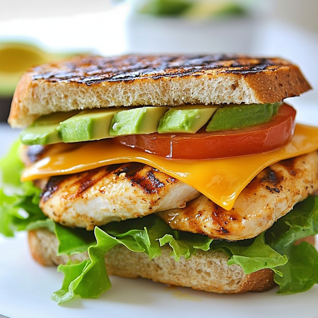 Juicy homemade fast food Grilled Chicken Sandwich Recipe