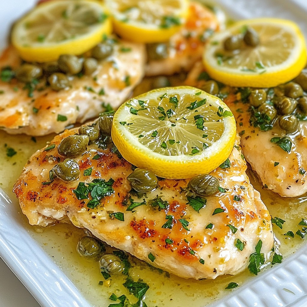Zesty Restaurant-Style Lemon Herb Chicken Piccata