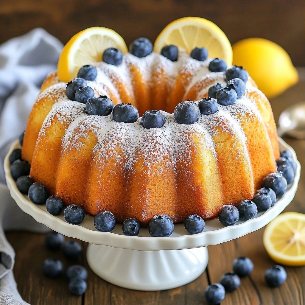 Fluffy Copycat Recipes Lemon Blueberry Pound Cake Delight