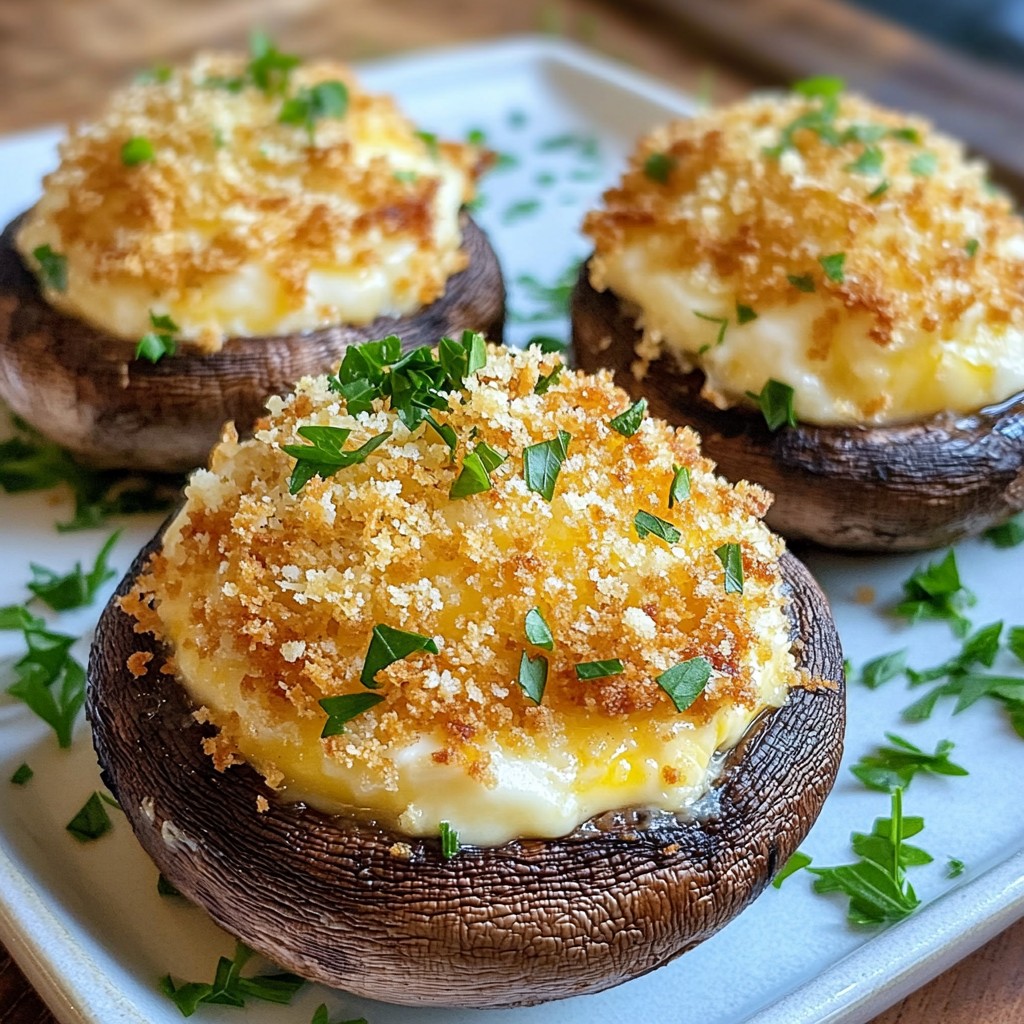 Cheesy Copycat Recipes Stuffed Mushroom Caps Delight