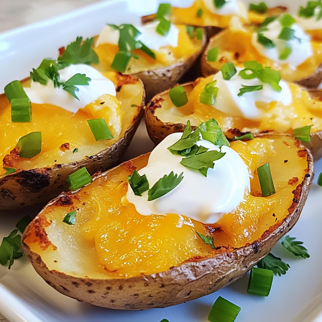 Crispy Restaurant-Style Loaded Potato Skins Delight