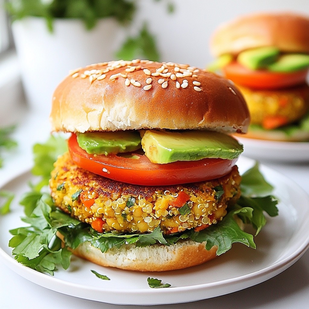 Crispy Homemade Fast Food Veggie Burger Delight