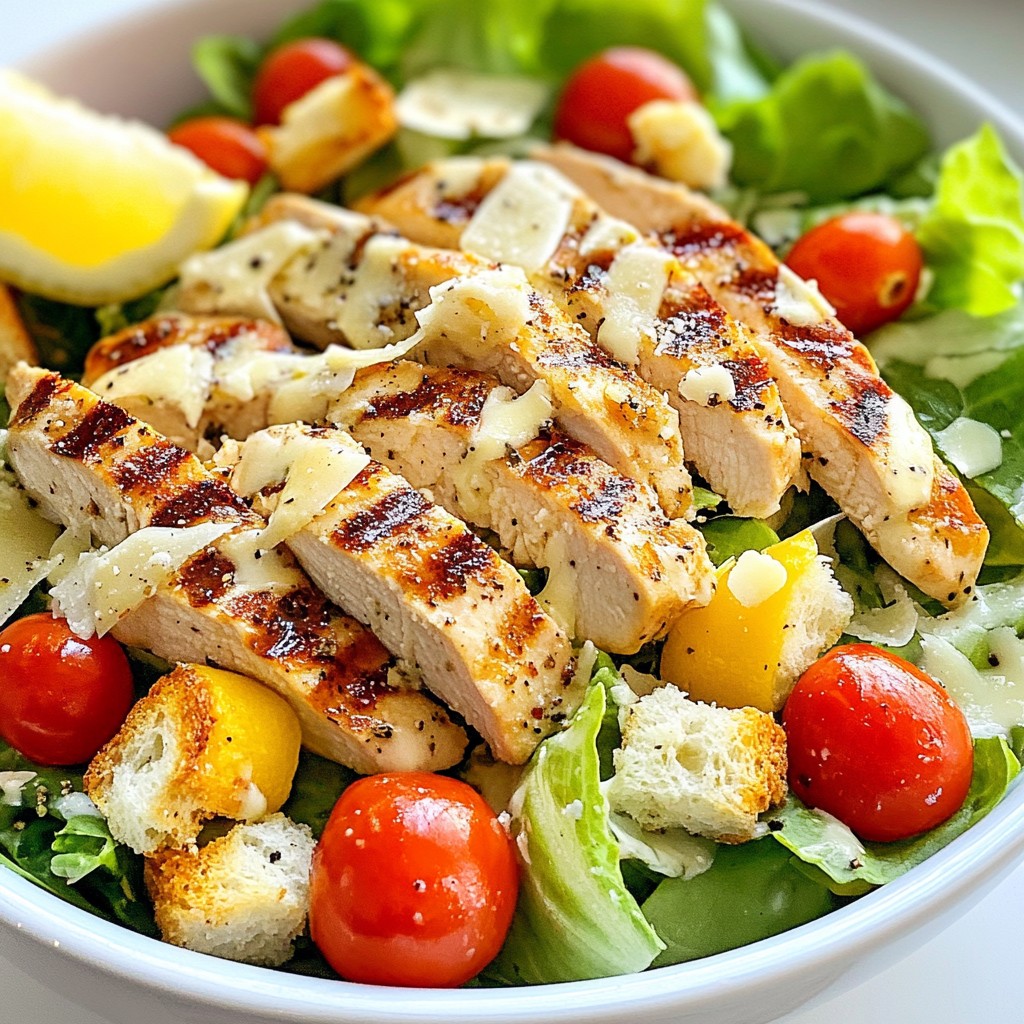 Zesty Restaurant-Style Chicken Caesar Salad Recipe