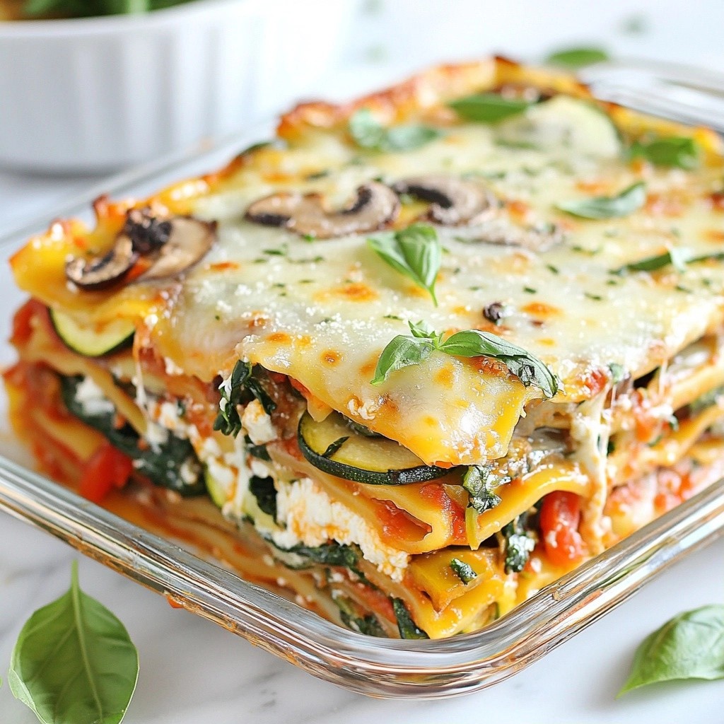 Hearty Olive Garden Copycat Vegetable Lasagna Recipe