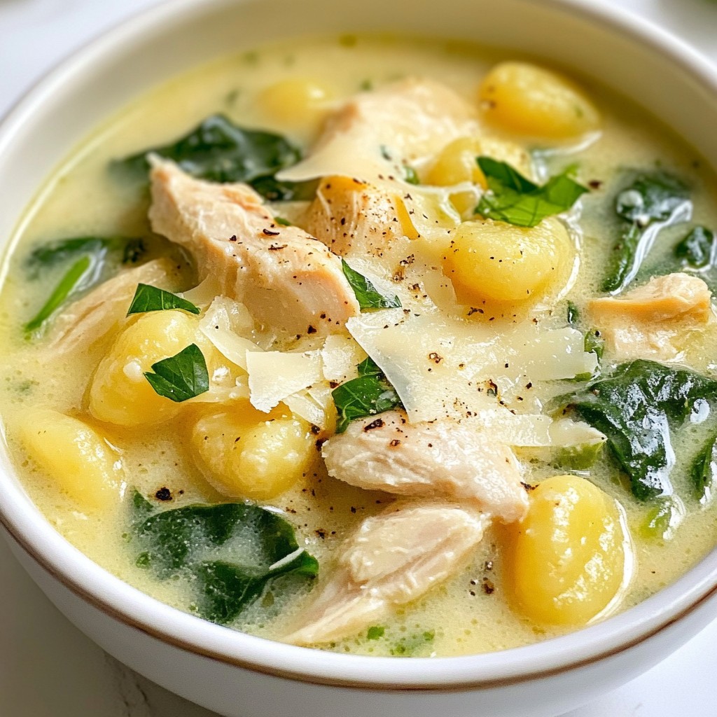 Tender Olive Garden Copycat Chicken Gnocchi Soup Recipe