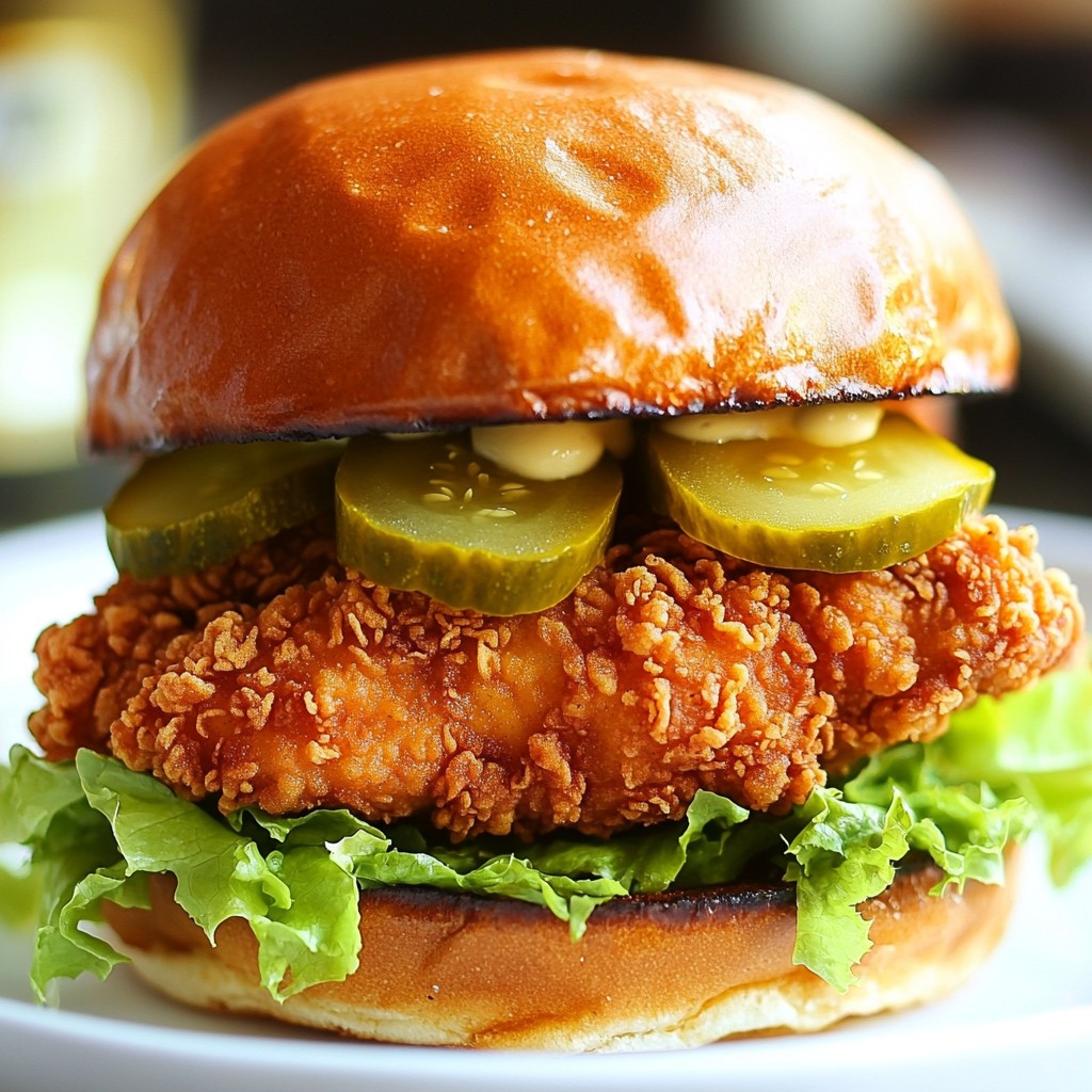 Crispy Chick-fil-A at Home Chicken Sandwich Recipe