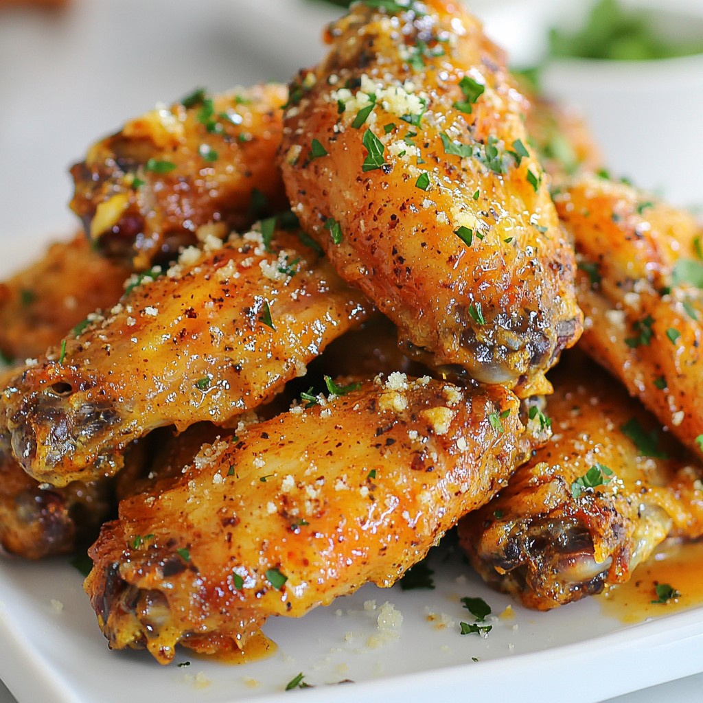 Savory Copycat Recipes Garlic Parmesan Chicken Wings