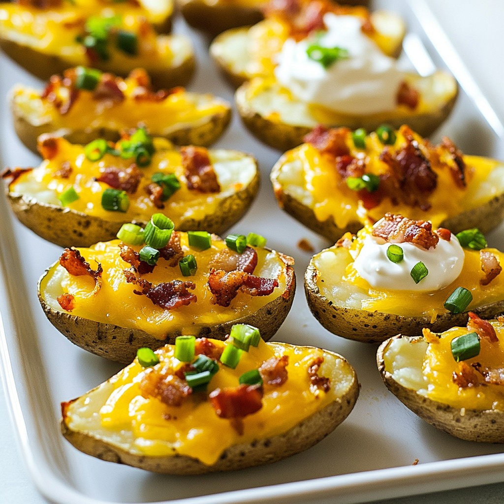 Crispy Restaurant-Style Loaded Potato Skins Delight