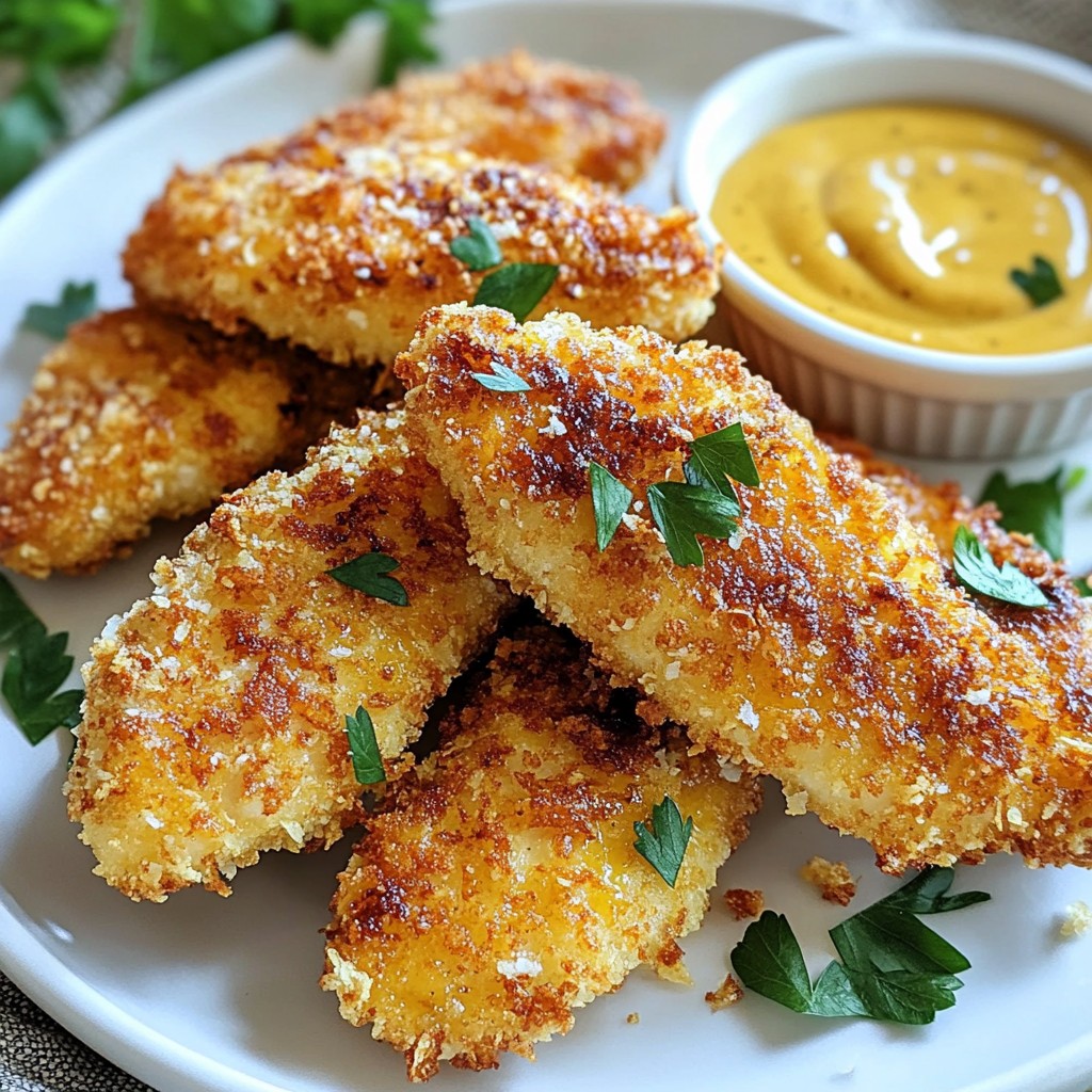 Crispy homemade fast food Chicken Tenders Recipe